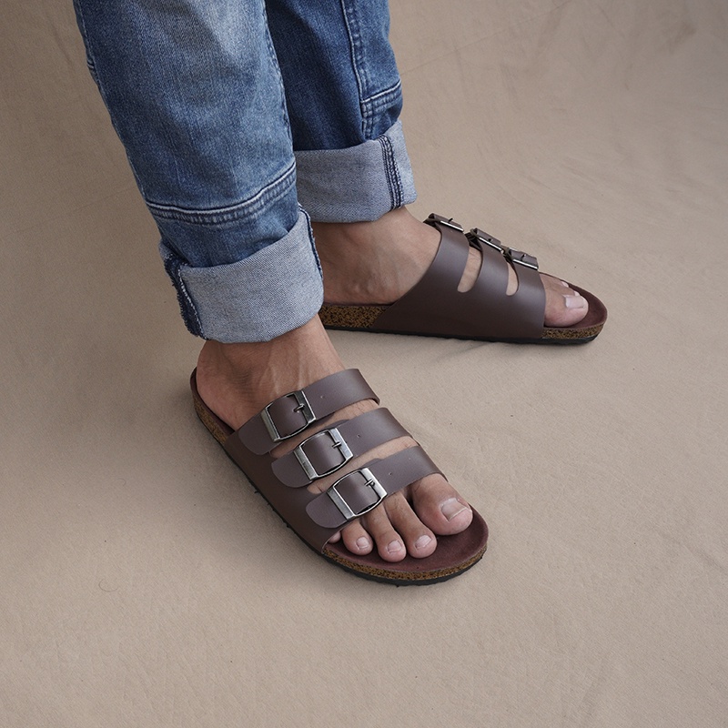 Sandal Gesper Pria Murah Santai Outdoor Terlaris Sendal Gesper Sendal Kulit Sendal Baru