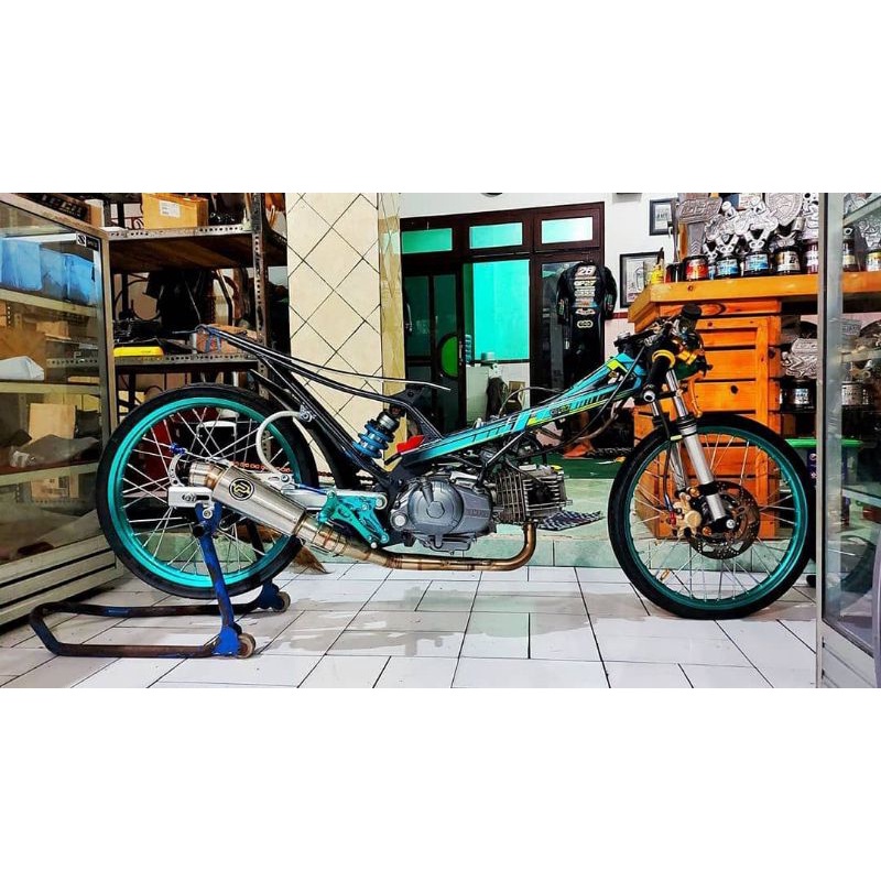 Knalpot Pekajaman Muffler Original Jogja Jupiter z Vega Drag Bike Stainless Original Racing Jogja