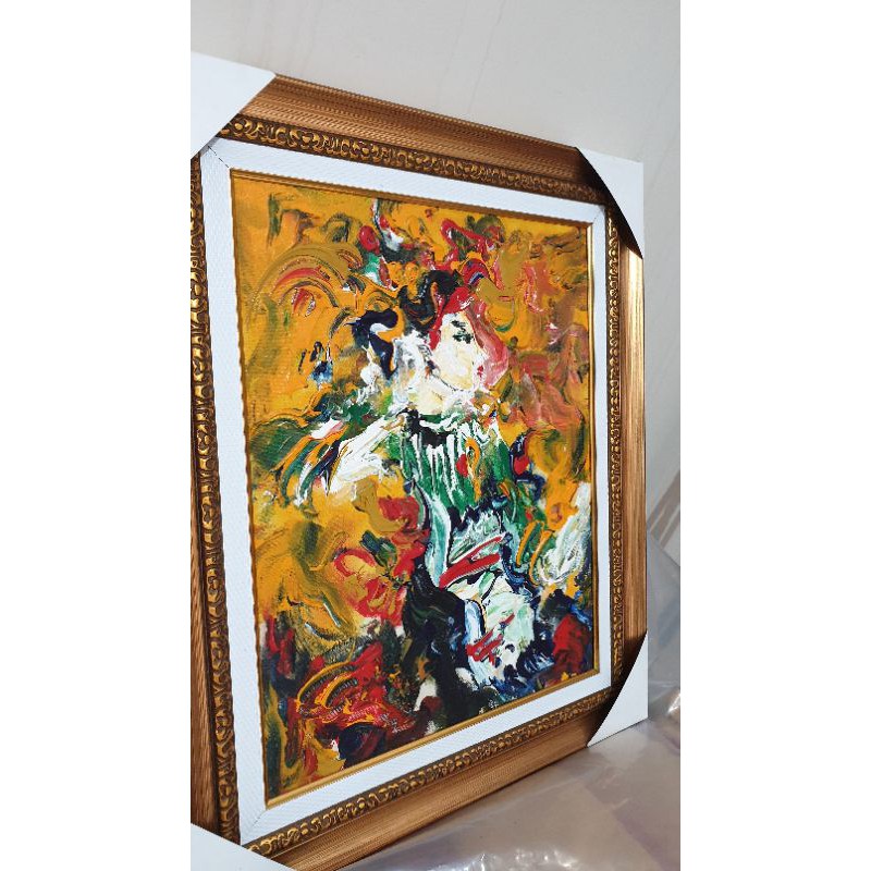 Lukisan Penari Bali Karya Aam Rachmansyah - Hiasan dinding Penari Bali