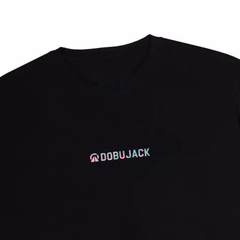 Dobujack Tshirt Little Logo Abstract Black Tees