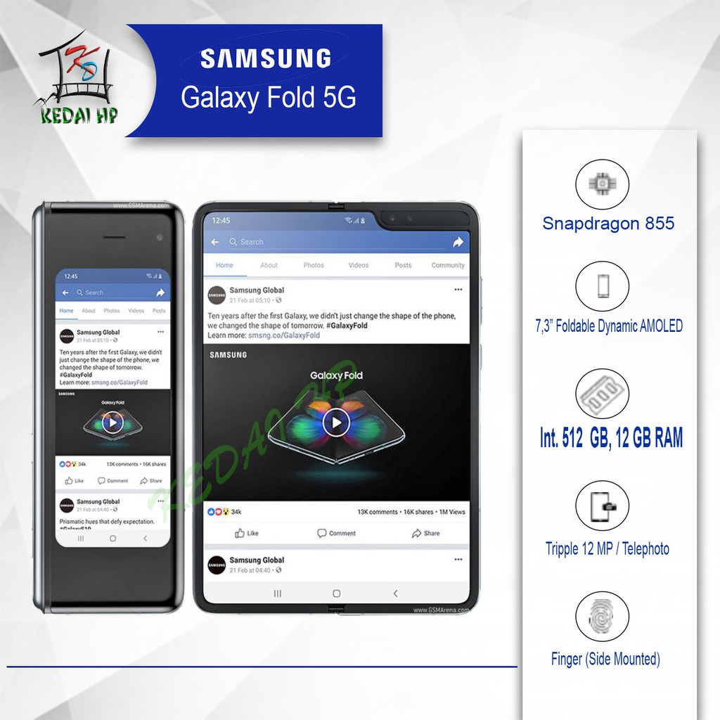 SAMSUNG GALAXY FOLD 5G 12/512 RAM 12GB ROM 512GB | Shopee