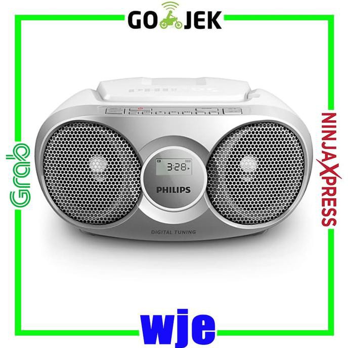 PHILIPS AZ215 Audio Player CD/FM RADIO Speaker - Silver