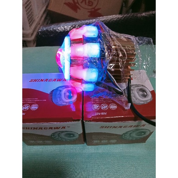 lampu depan projie mini LED ubur ubur 3rin buat matic dan bebek gak usah bobok