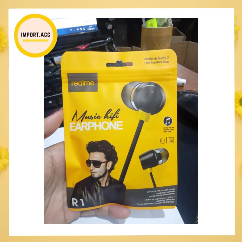 Headset / handsfree / earphone realme R40 realme super bass / earphone-headset high quality [import]