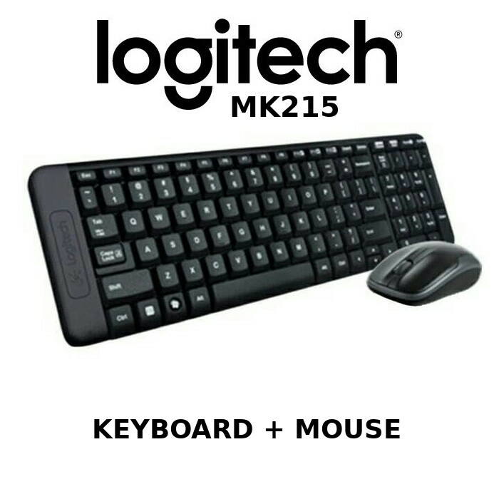 KEYBOARD DAN MOUSE WIRELESS LOGITECH MK215 COMBO ORIGINAL RESMI MK 215