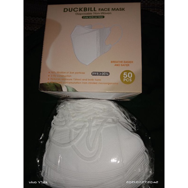 Masker Duckbill Garis
