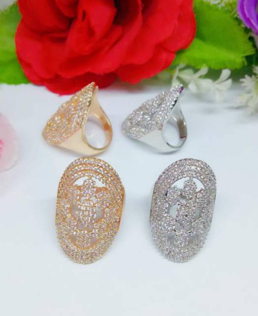 Cincin besar full Permata