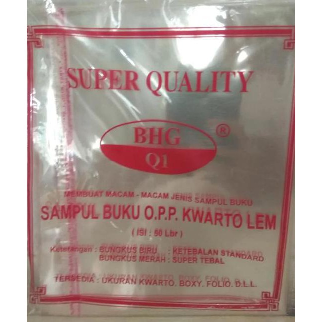 

plastik sampul buku