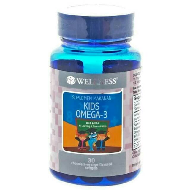 Wellness Kids Omega 3 | Omega 3 Untuk Anak - 30 softgel