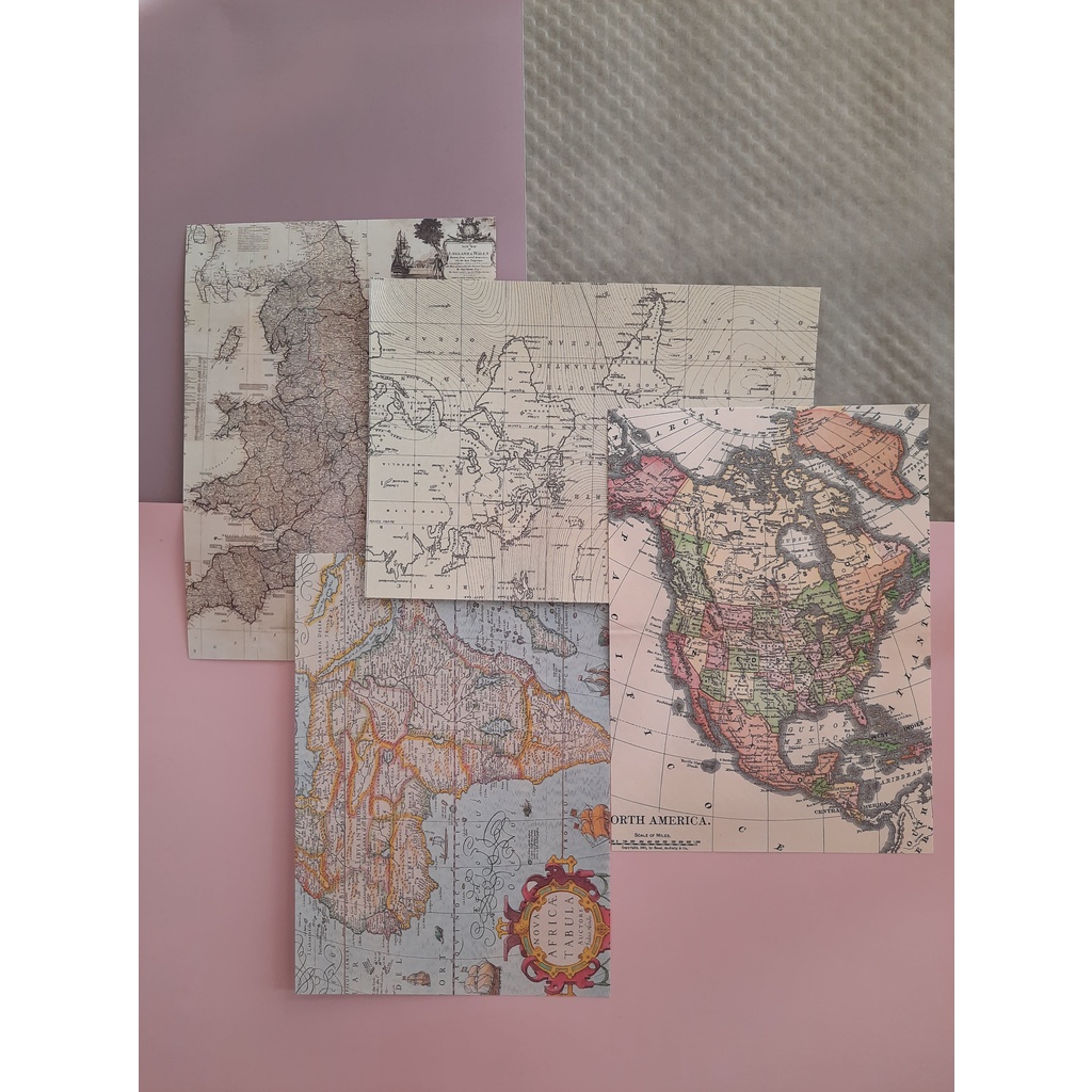 

Kertas Paper Vintage Retro Aesthetic Journal Kit DIY Scrapbook