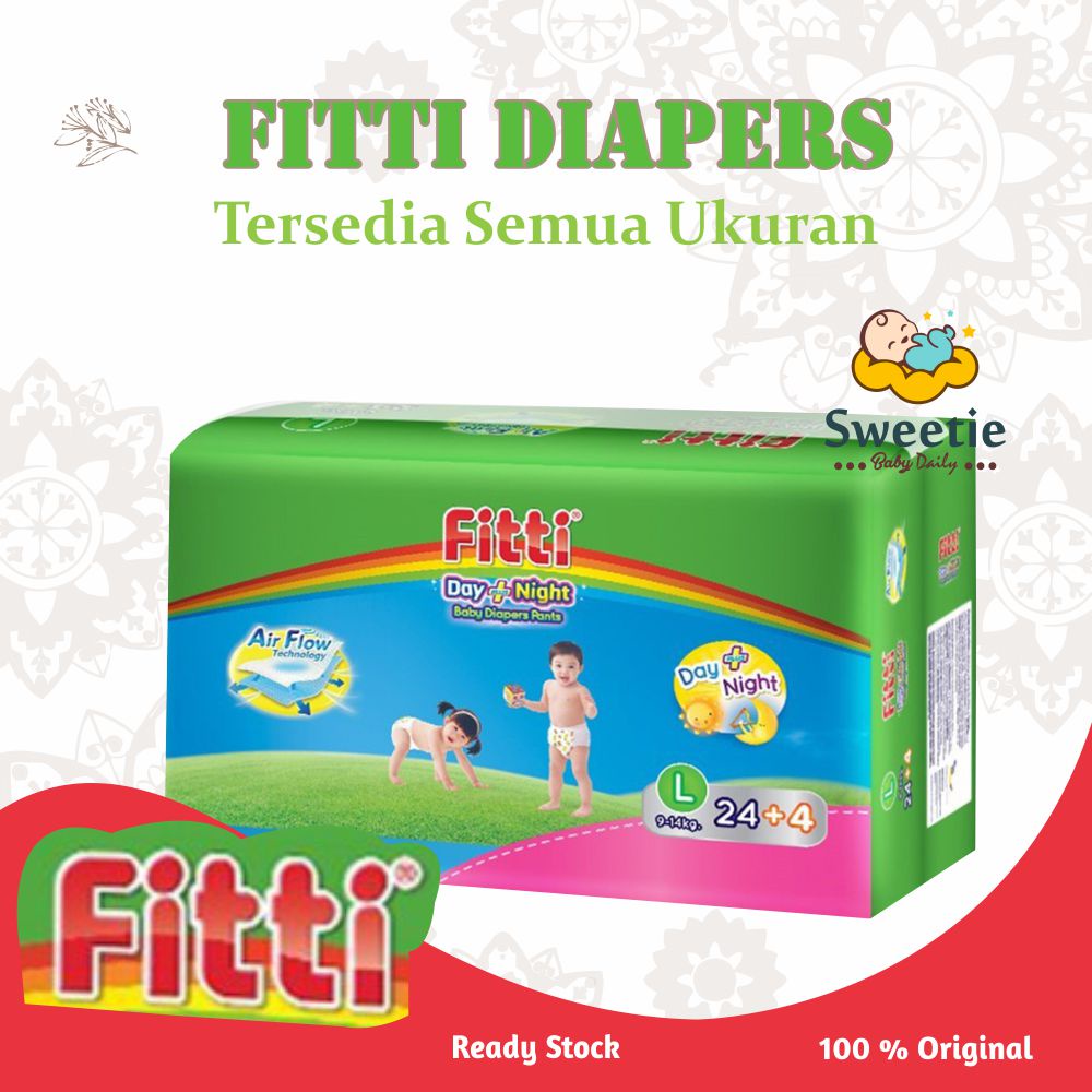 Fitti Pants S40/M32/L28/XL26 Popok Celana-pampers