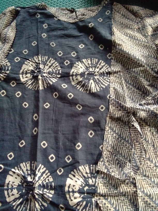 Blus Heyna Blus Batik Cewek Blouse Batik Kerja Atasan Batik Muslim Seragam Batik Modern Muslim Lucu