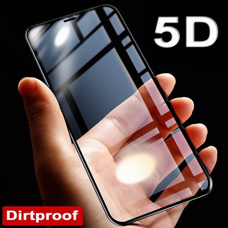 5D 9H Full Curved Edge Tempered Glass Screen Protector For iPhone 6 6s 7 7 Plus 8 8 Plus X XR Xs max