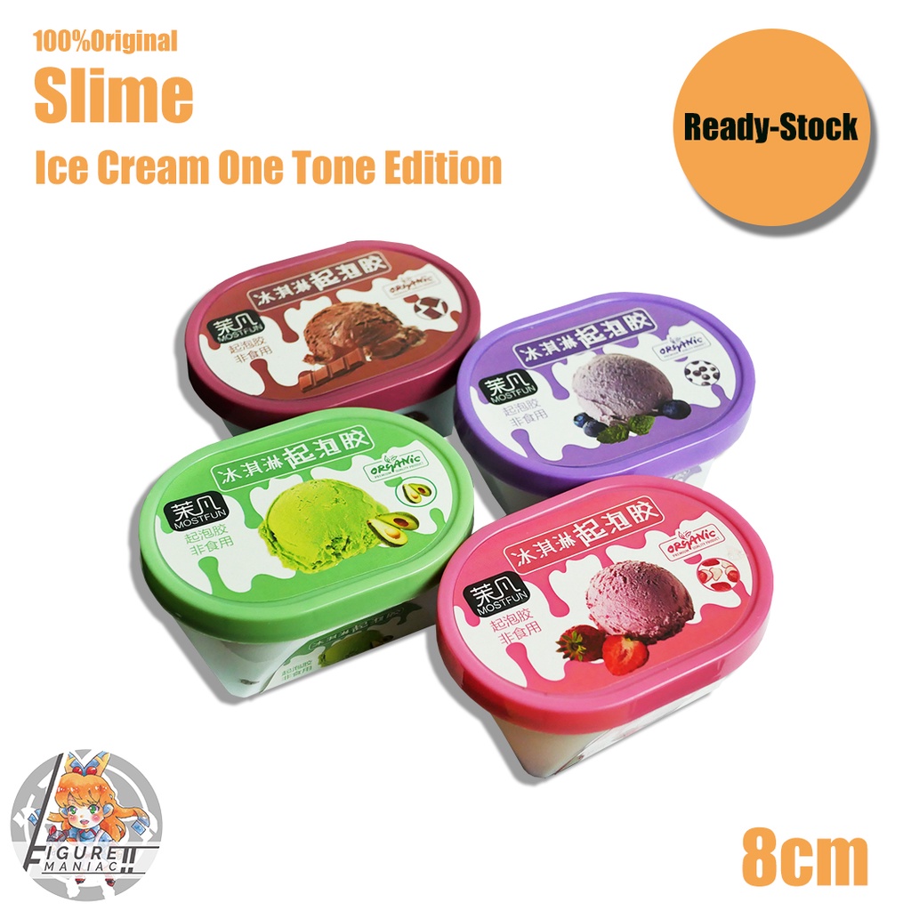 Slime Ice Cream One Tone Edition Es Krim Premium Mainan Anak