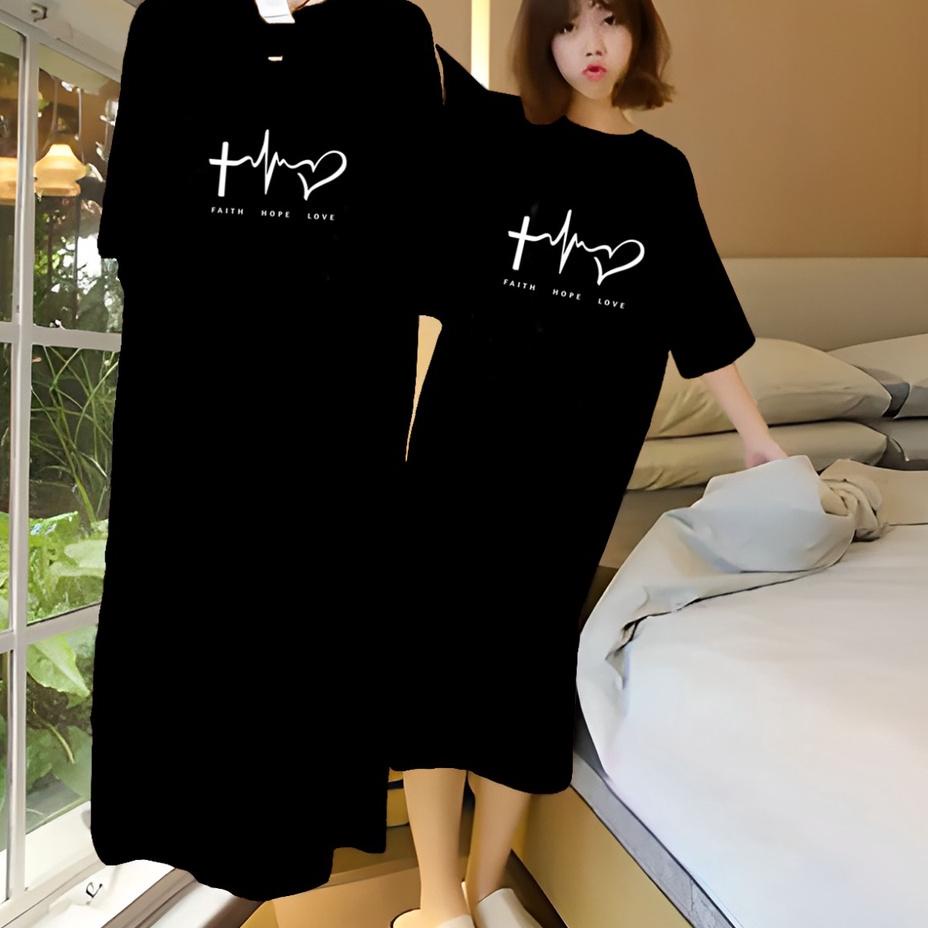 (BEST SELLER) LONG DRESS JUMBO FAITH HOPE LOVE // FAITH HOPE DRESS