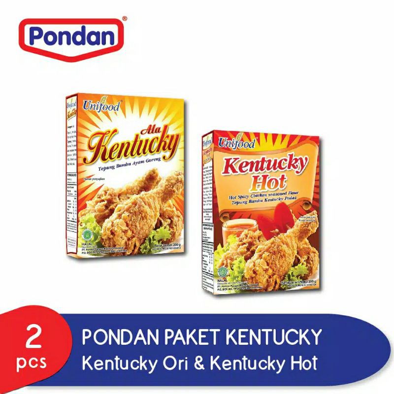 

PROMO HEMAT (ISI 2) UNIFOOD KENTUCKY HOT & ORIGINAL 200gr