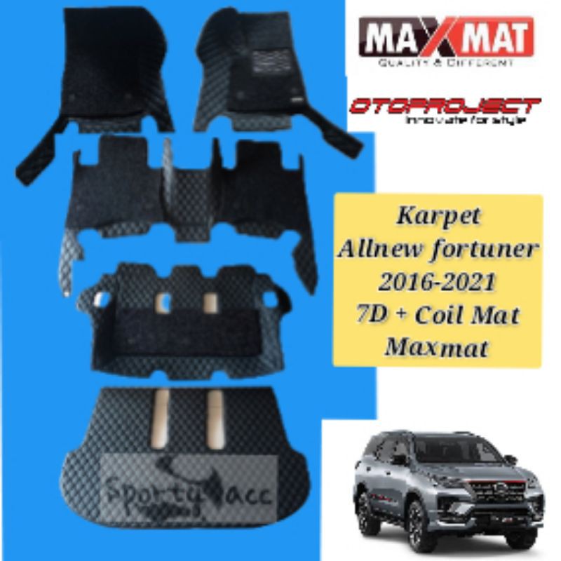 Karpet  allnew fortuner dan innova  2016-2021 maxmat 7D