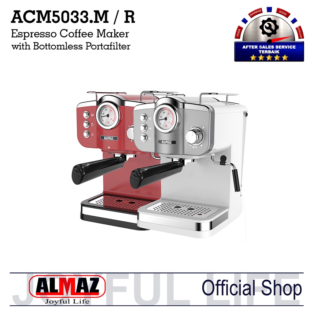 Jual Almaz Mesin Kopi Espresso Acm Red Metallic With Naked