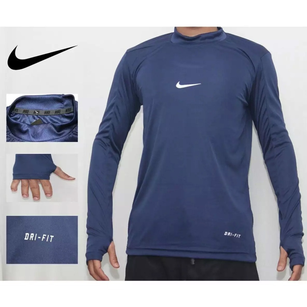 MANSET BASELAYER THUMBHOLE / Kaos Manset Base Layer Pria Bahan Stretch Slimfit