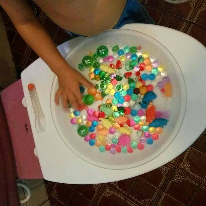 Toys Store -  Paket Sensory Toys Montessori Pompom Waterbeads Hidrogel