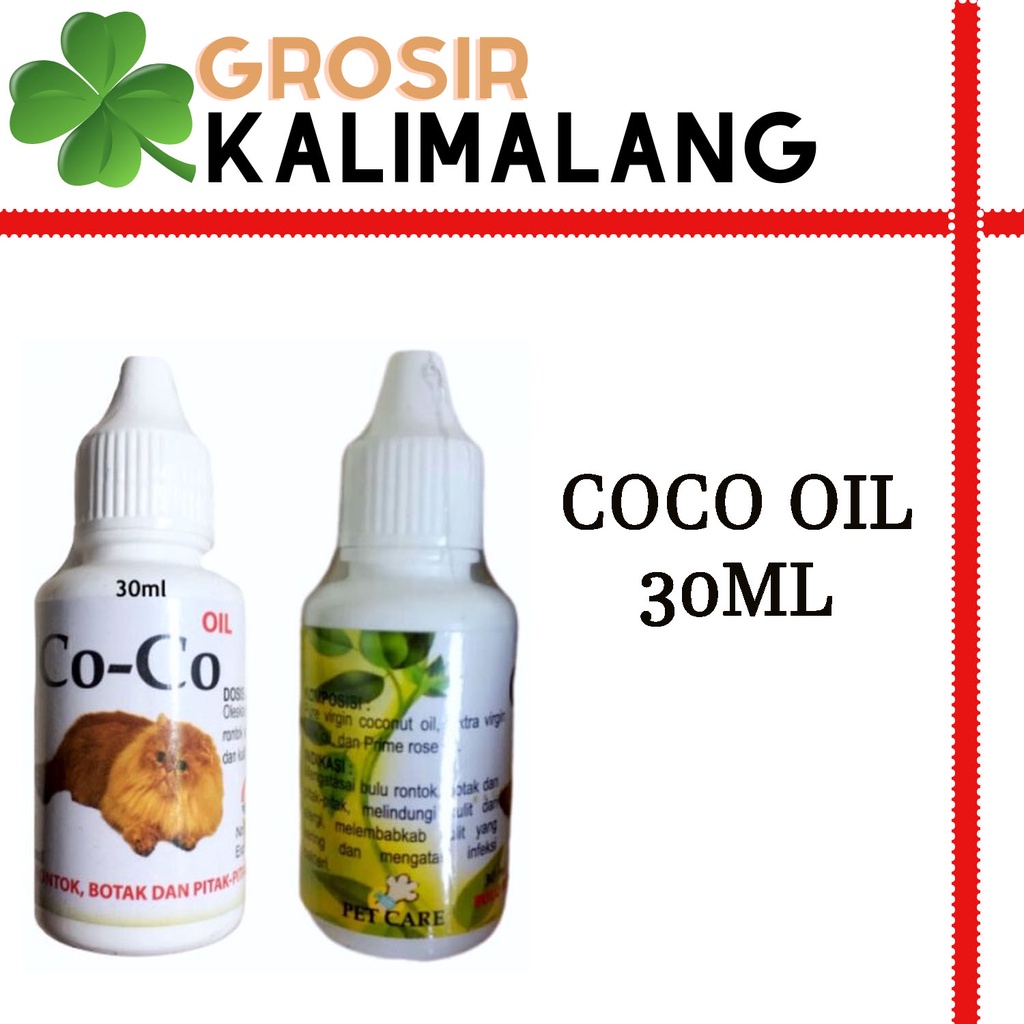 Coco Oil Obat Bulu Rontok Dan Pitak Untuk Kucing 30ml