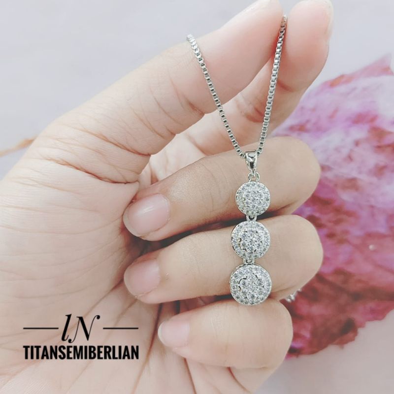 TiTanium kalung wanita AN8