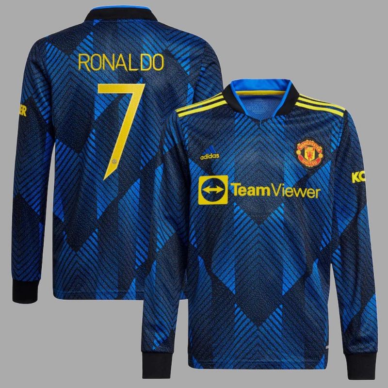 JERSEY MU 3RD + NAMA RONALDO 7 LENGAN PANJANG GRADE ORI IMPORT