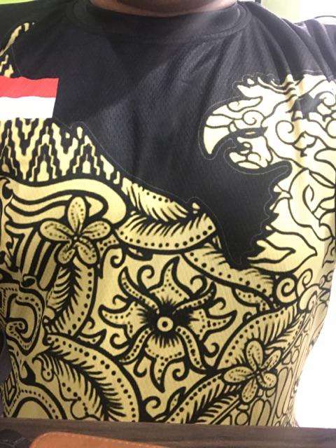 Kaos Jersey Dri Fit Indonesia Garuda Pancasila Batik