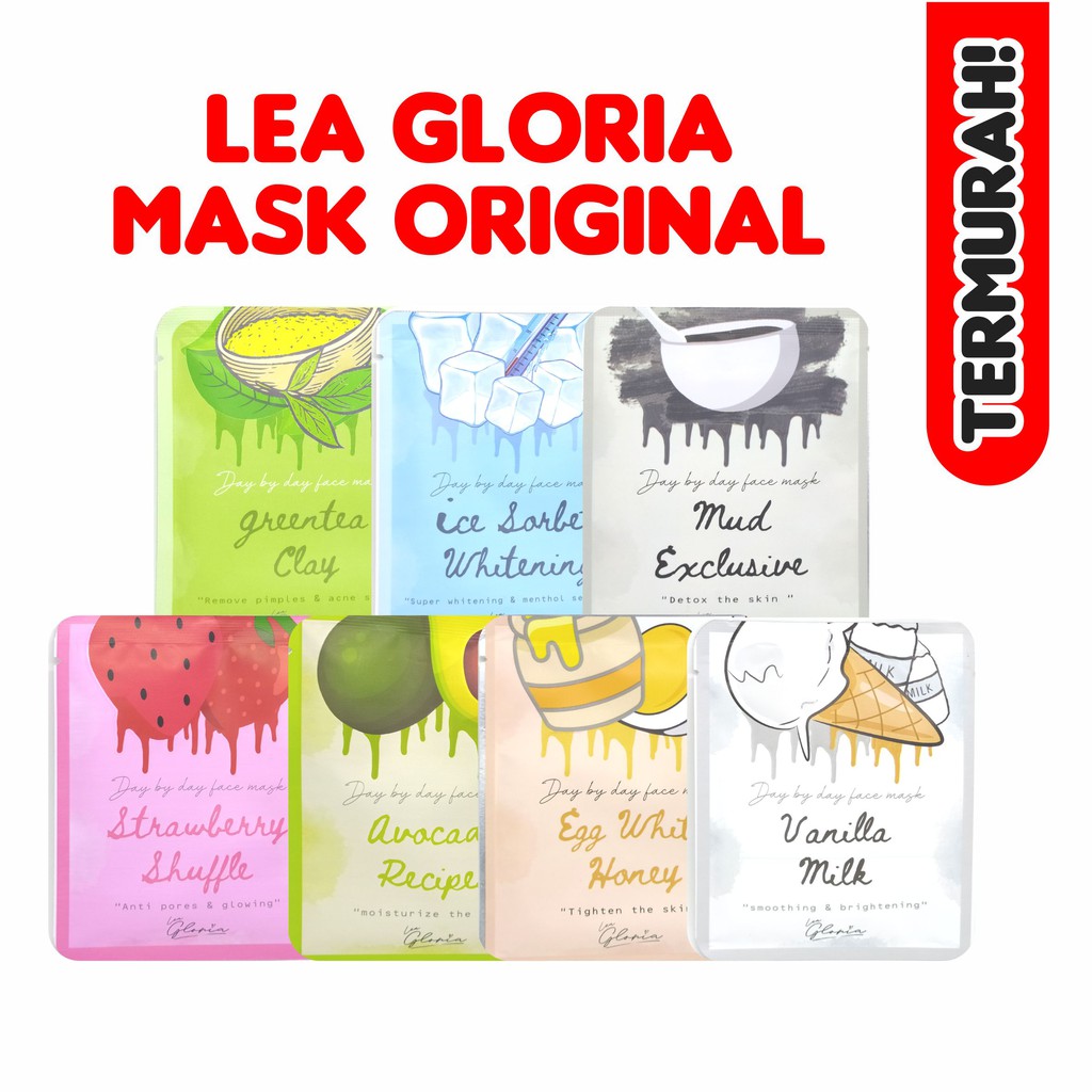 Lea Gloria Masker Wajah [FREE GIFT] 20gr Masker Wajah Organik Original Bpom By Lea Gloria