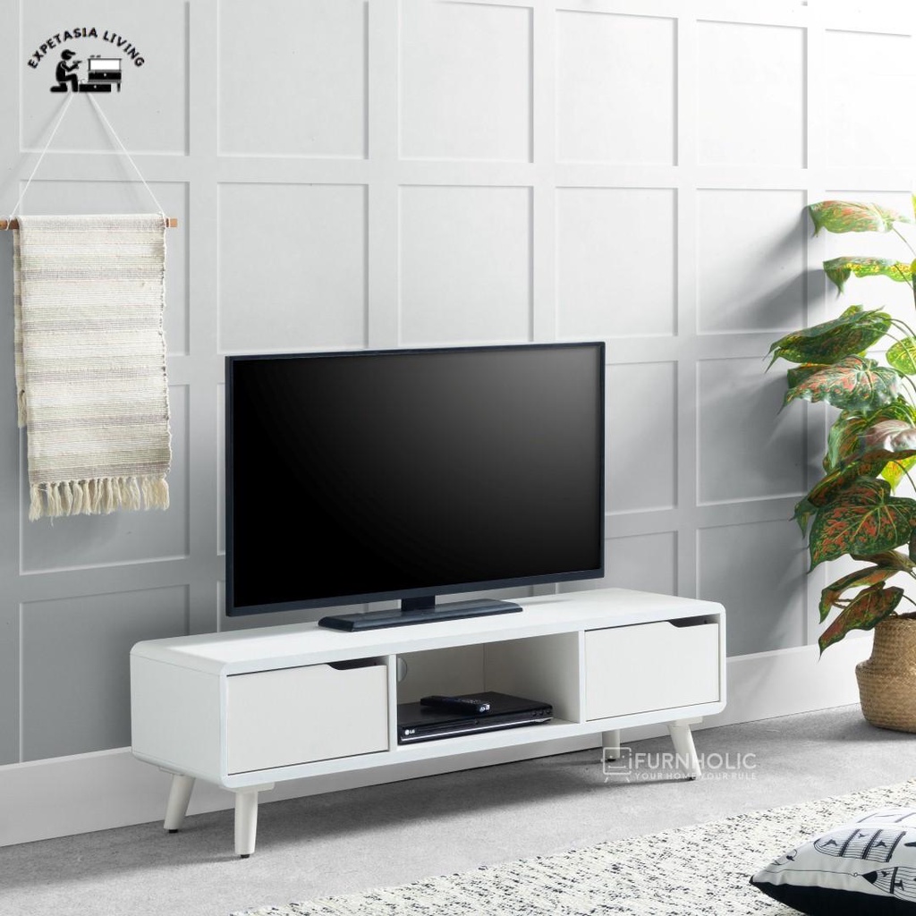 Meja TV Minimalis Modern - Furniture Meja TV - Furniture Garansi 6 Bulan /Bukan Rakitan Bukan Serbuk