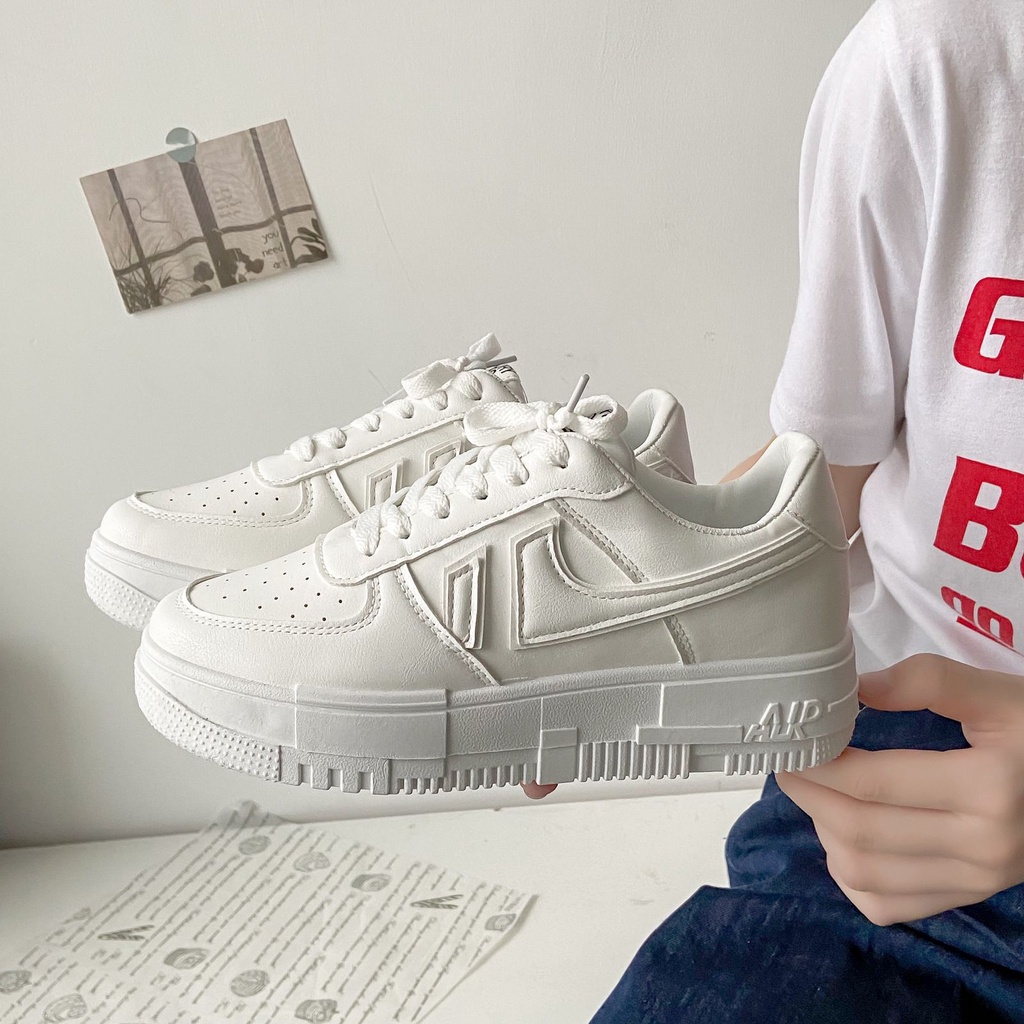 [GROSIR][COD] SEVEN_DAY SEPATU SNEAKERS WANITA KOREA IMPORT SPORT SHOES PUTIH FQ-39