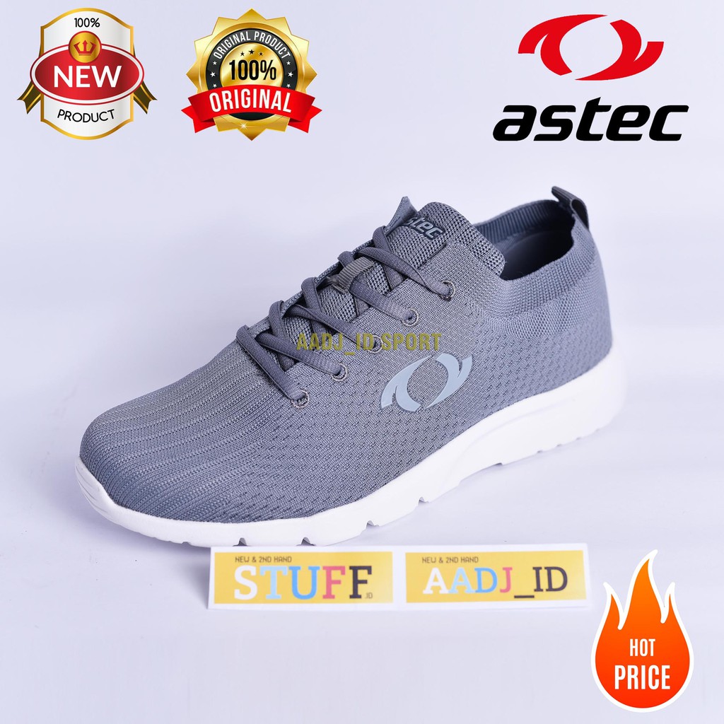 Sepatu Lari Astec Aero - Grey ASCFWM9SR2LG Original New BNIB