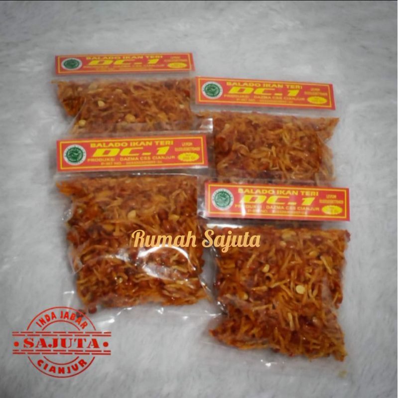 

Balado ikan teri DC-1 200gr grosir ecer