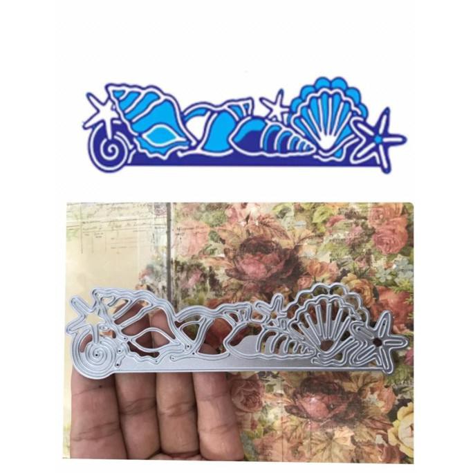 

✨BISA COD✨ Cutting dies cutting scrapbooking seaworld kerang sea shell DHPATTERN