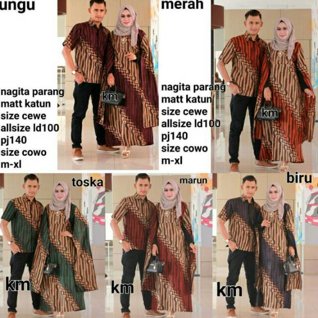 Batik couple Nagita PARANG