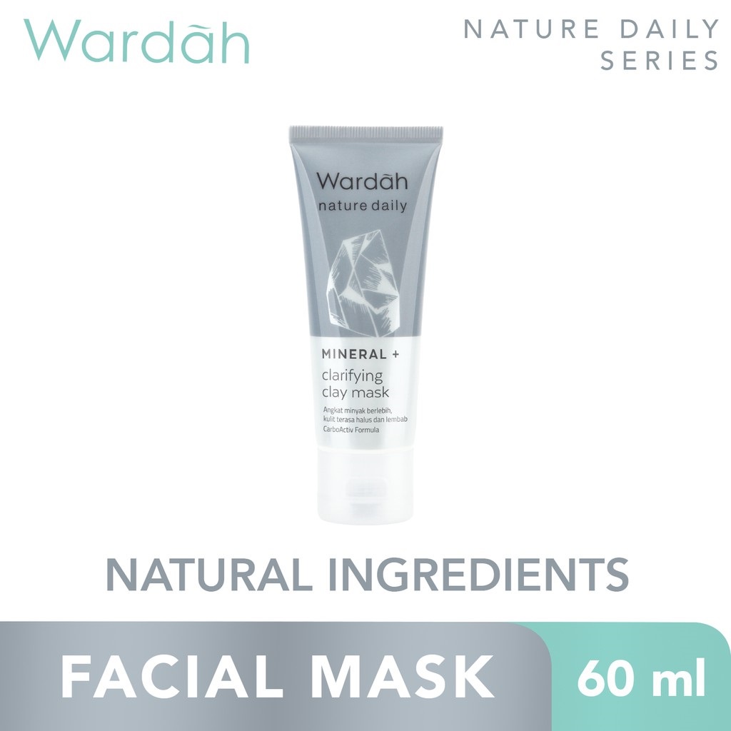 WARDAH Mineral+ Clarifying Clay Mask 60ml | Masker Wajah BY AILIN