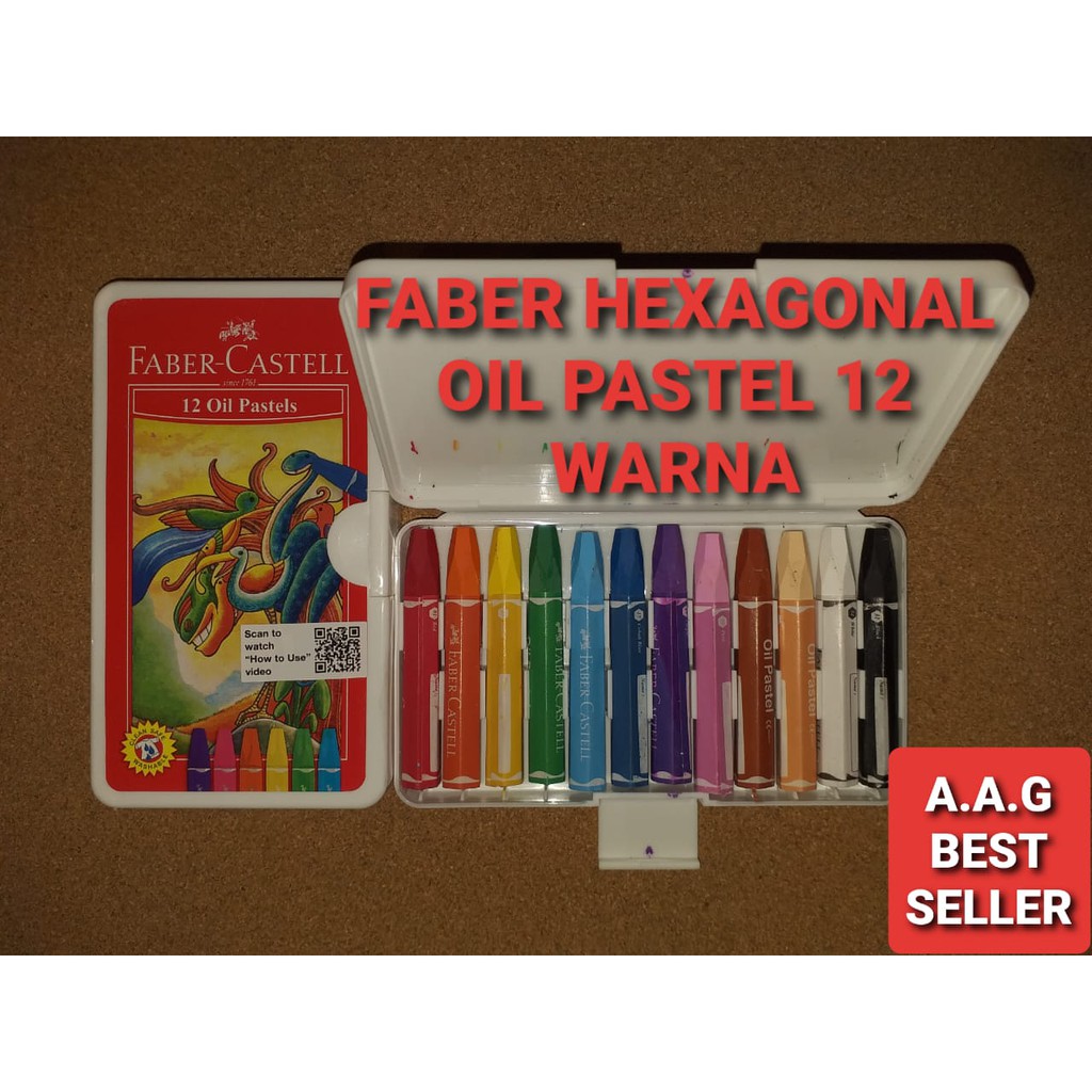 

FABER CASTELL OIL PASTEL 12 WARNA