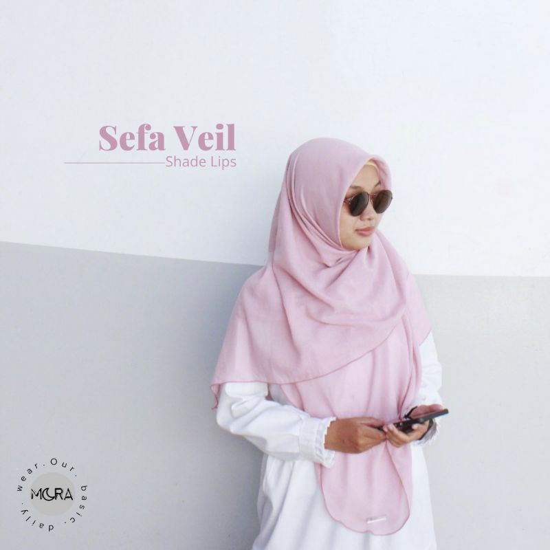 Sefa Veil/ Hijab Malay / Hijab Syari/ Hijab Curve/ Voal Hijab / Hijab Jilbab Panjang