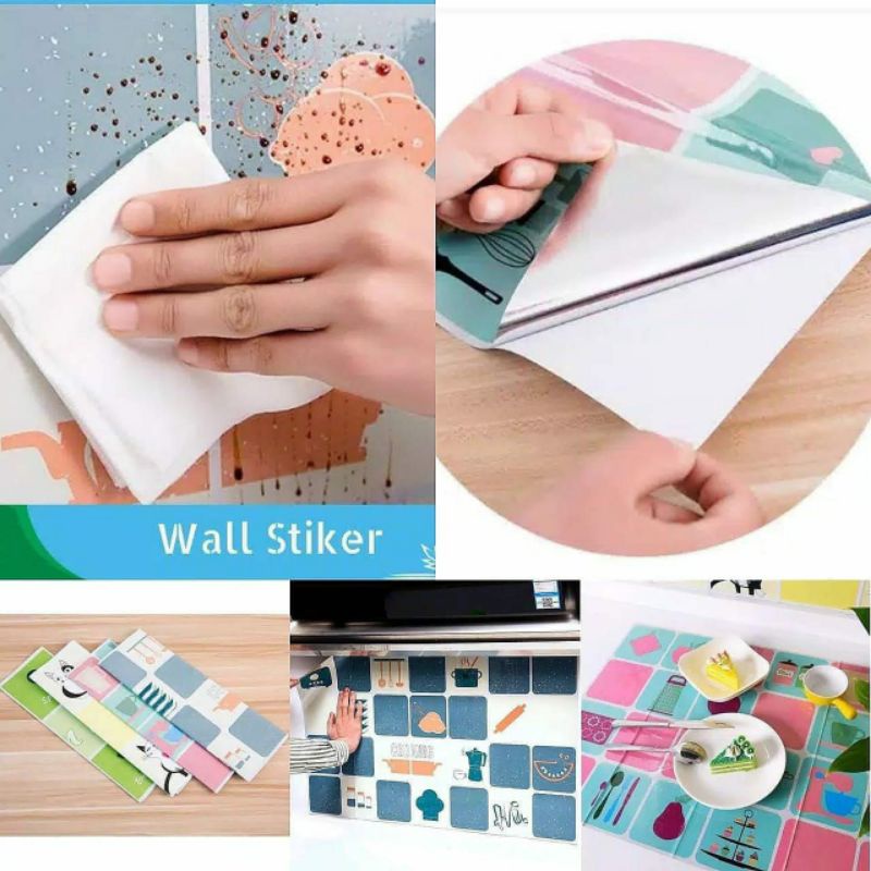 Wall Stiker Kitchen - Stiker Dinding Dapur anti minyak / wallsticker