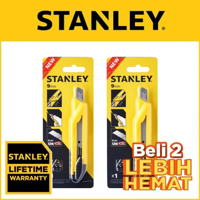 

✨BISA COD✨ Beli 2 Lebih Hemat Stanley Pisau Cutter 9mm ABS Auto Lock