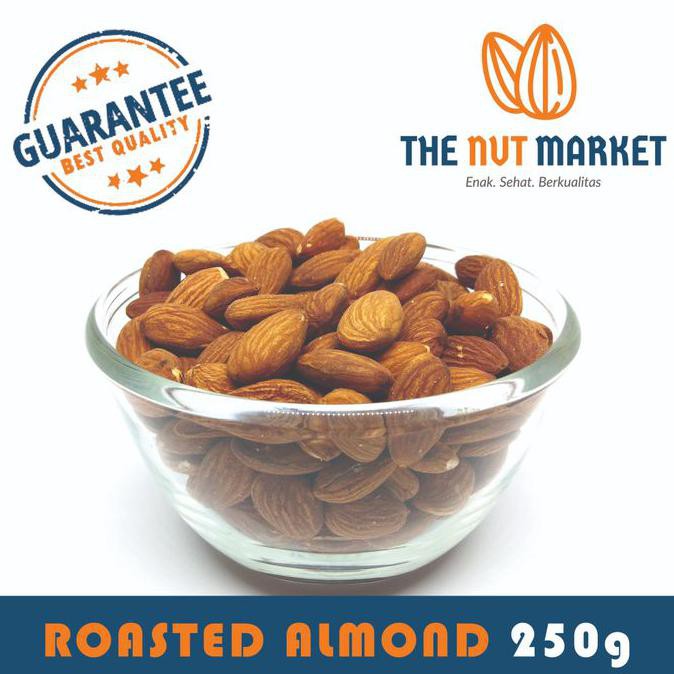 

Kacang Almond Panggang Original (Roasted Natural Almond) 250 Gr Super Lowienjan24