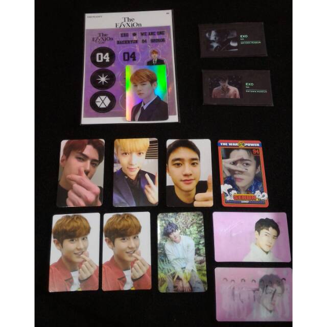 Chanyeol baekhyun sehun photocard