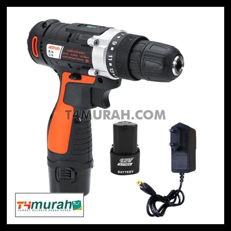 Ind Mesin Bor 12V Aotuo Portable BONUS Baterai SALE Kode 964