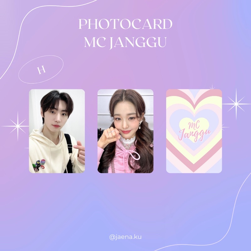 [MC JANGGU] PHOTOCARD SET WONYOUNG IVE SUNGHOON ENHYPEN MC JANGGU JANKKU ‼️BACA DESKRIPSI‼️