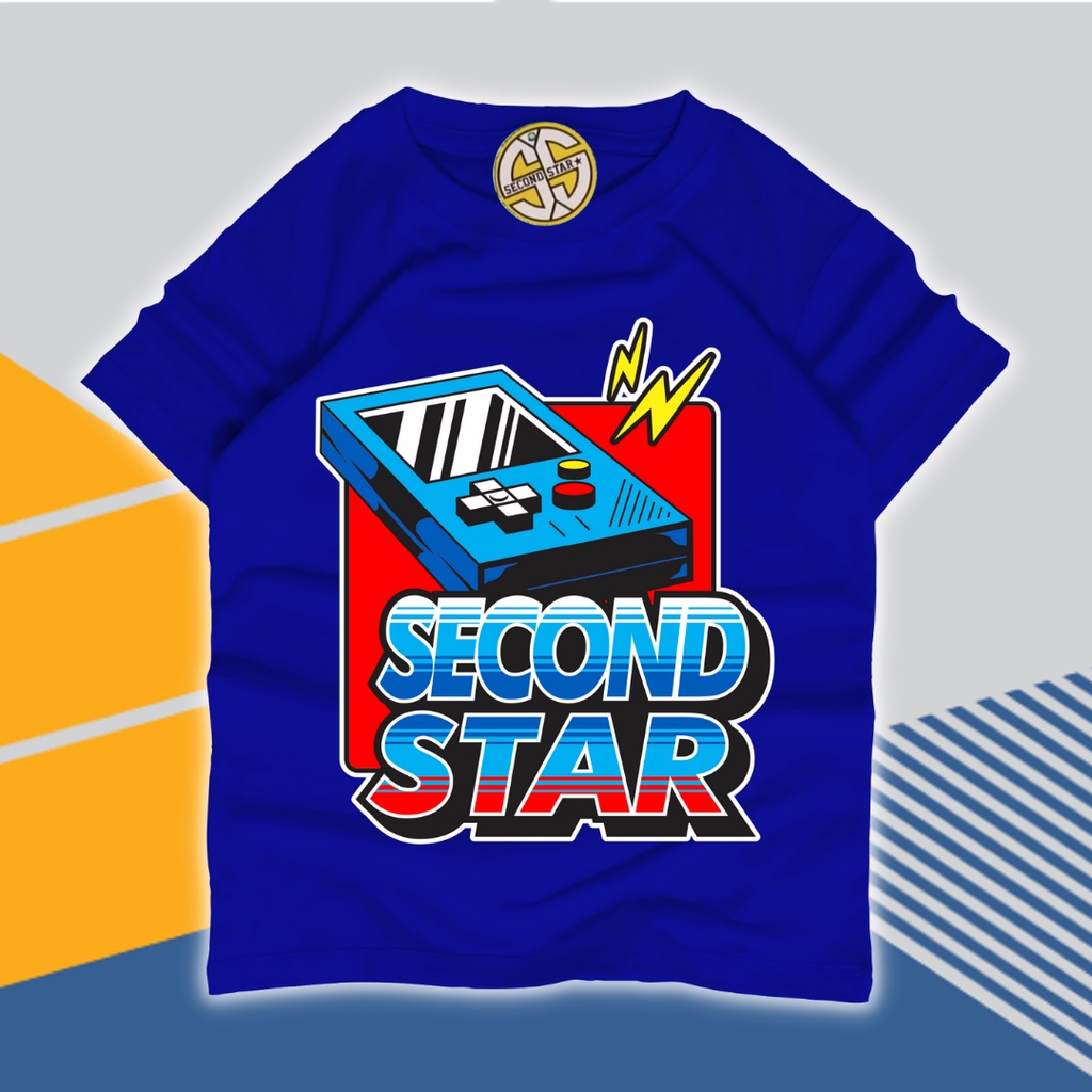 Second star Baju Kaos Distro Anak Laki laki Perempuan Premium Umur 1-12 Tahun Bahan Cotton -AMR141