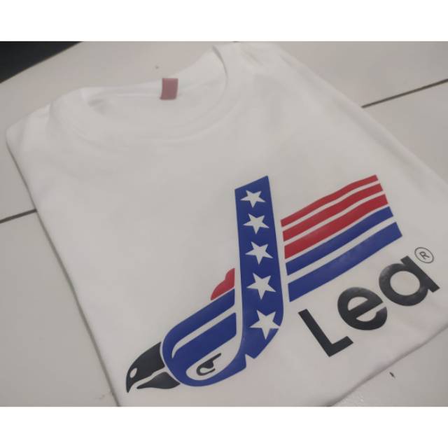 Kaos t-shirt baju LEA PUTIH Amerika / kaos levis / kaos custom kata kata