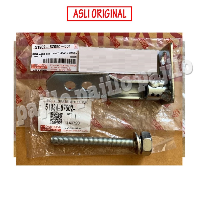 ORI Baut Gantungan Ban Serep Daihatsu Gran grand max grandmax granmax pikup CADANGAN KANVAS KAMPAS M