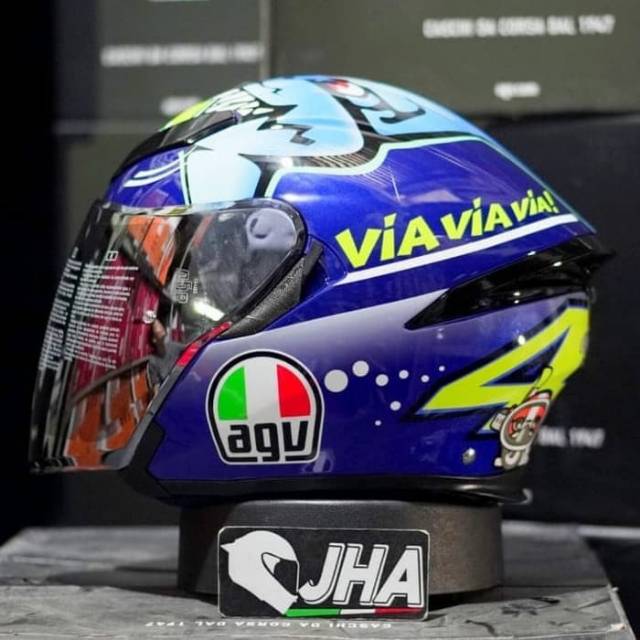 AGV k5 Jet Rossi Misano Shark Via 2015