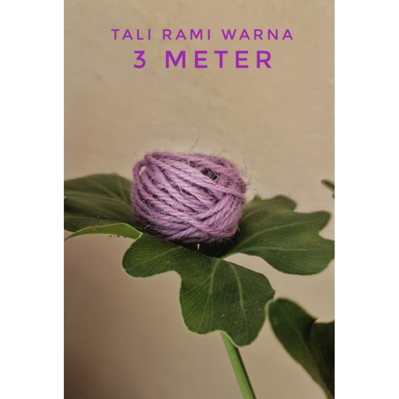 

Cotton Rami rope colored import tali warna murah