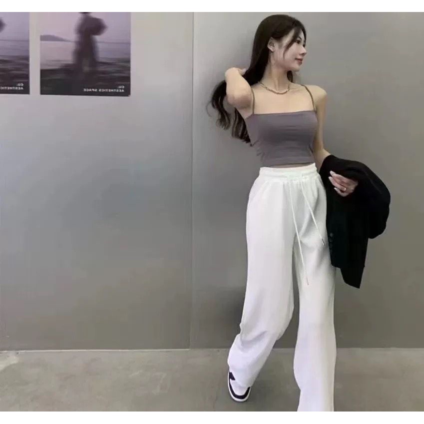 [ LINGERIE MASTER ] - (B-29) TANK TOP BRA FASHION GYM BRA OLAHRAGA PUSH UP WANITA TANPA KAWAT ELASTIS SEXY IMPORT-B-29 Gray